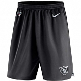 Men's Oakland Raiders Nike Black Knit Performance Shorts